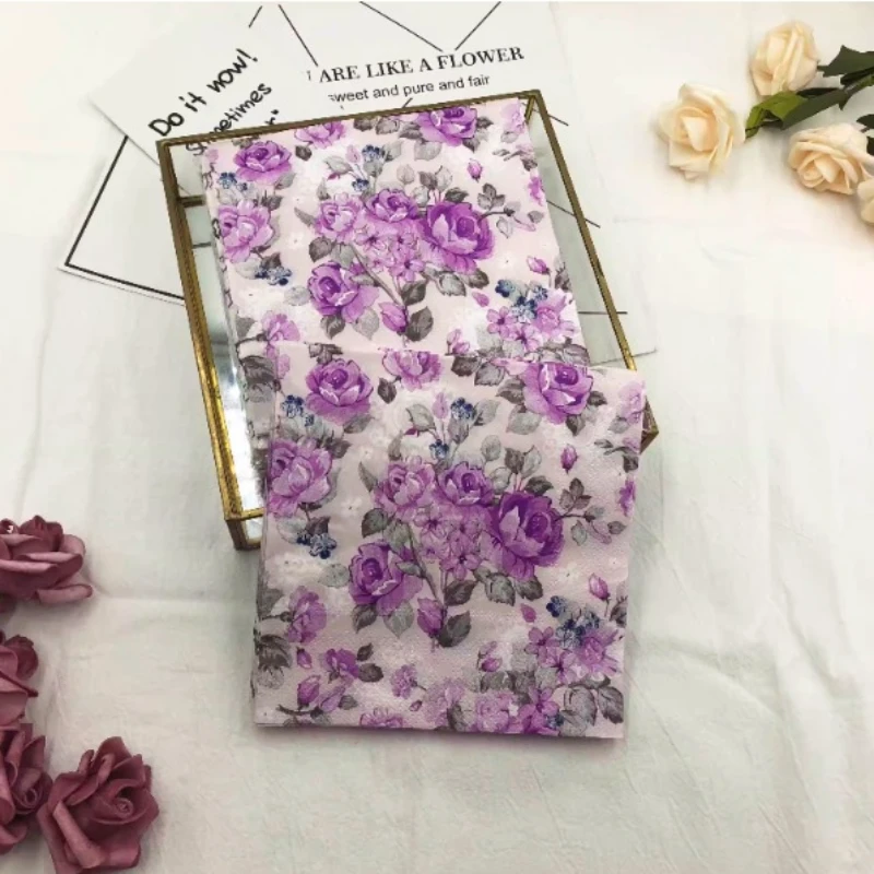 Colourful Printed Napkins 2 Ply Purple Flowers Lipstick Paper Western Restaurant Wedding Wine Glass Flower Paper 20pcs/pack 33cm