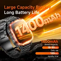 Nouvelle Montre Connectée Militaire 2026 avec Batterie 1400 mAh, Écran AMOLED 2,01 Pouces, Étanchéité 10 ATM, Suivi GPS Sportif, pour Hommes Android et iOS 3