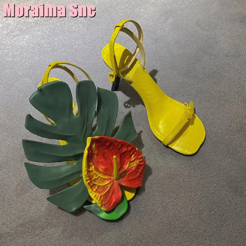 

Модные женские туфли Anthurium с украшением в виде листьев