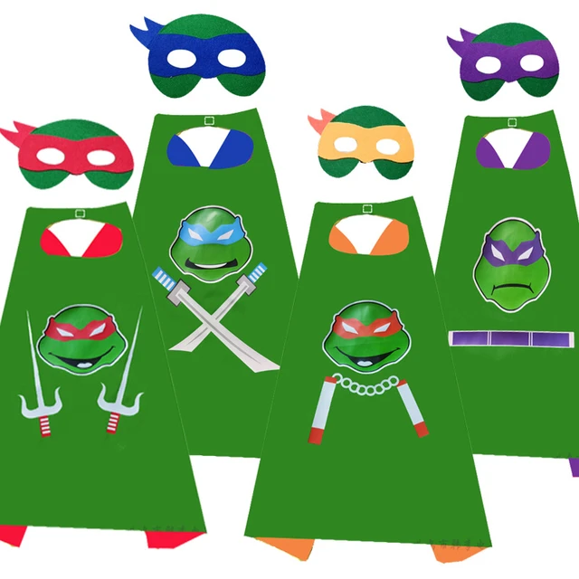 Tartarughe Ninja TMNT mantelle Anime per bambini 2023 mantelle mantello  costumi di Halloween per ragazzi ragazze festa di compleanno favore Costume  Cosplay - AliExpress
