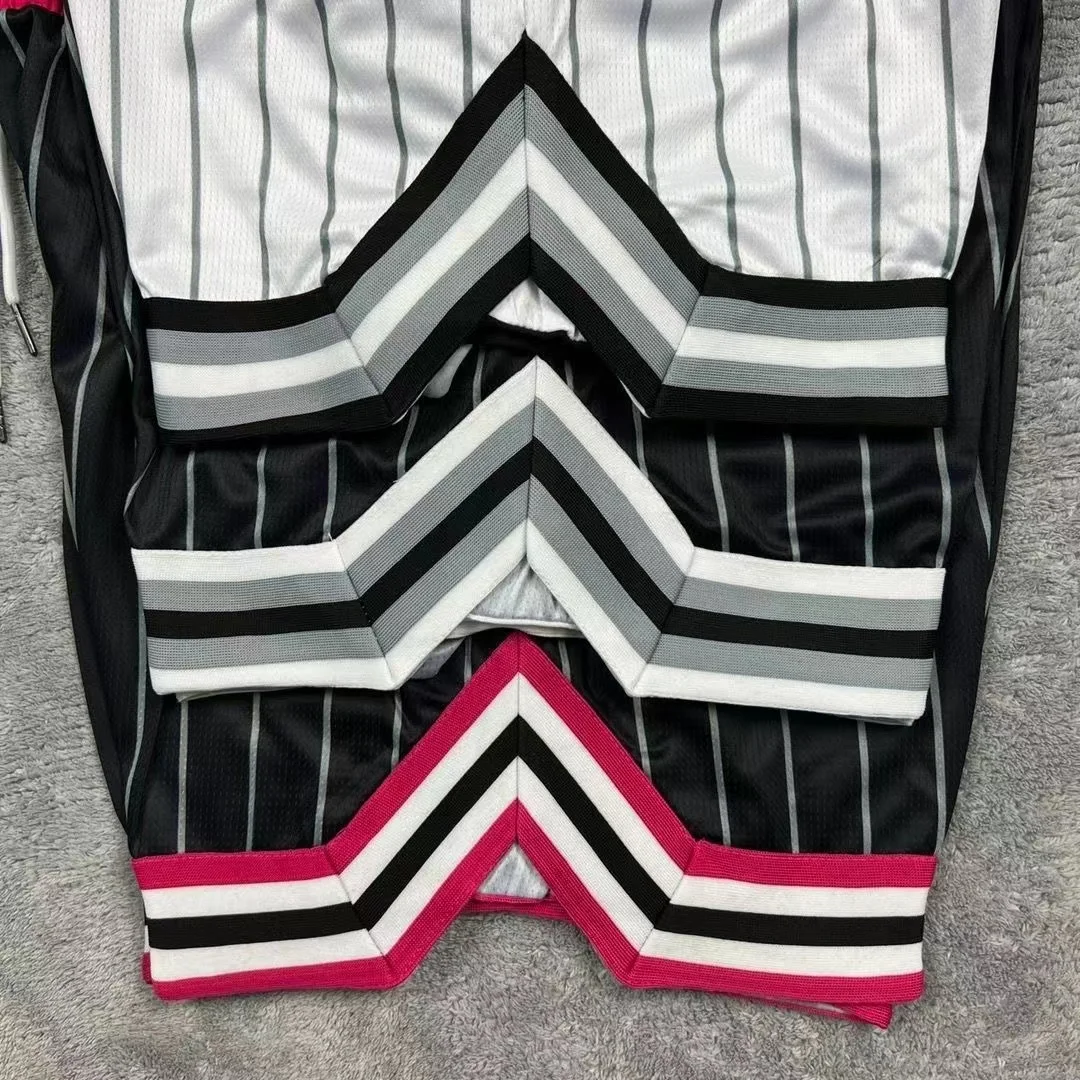 Mens Shorts Basketball Sports Training Jogging Gym Bodybuilding Slim Stripe Varsity Street Summer Beach 5