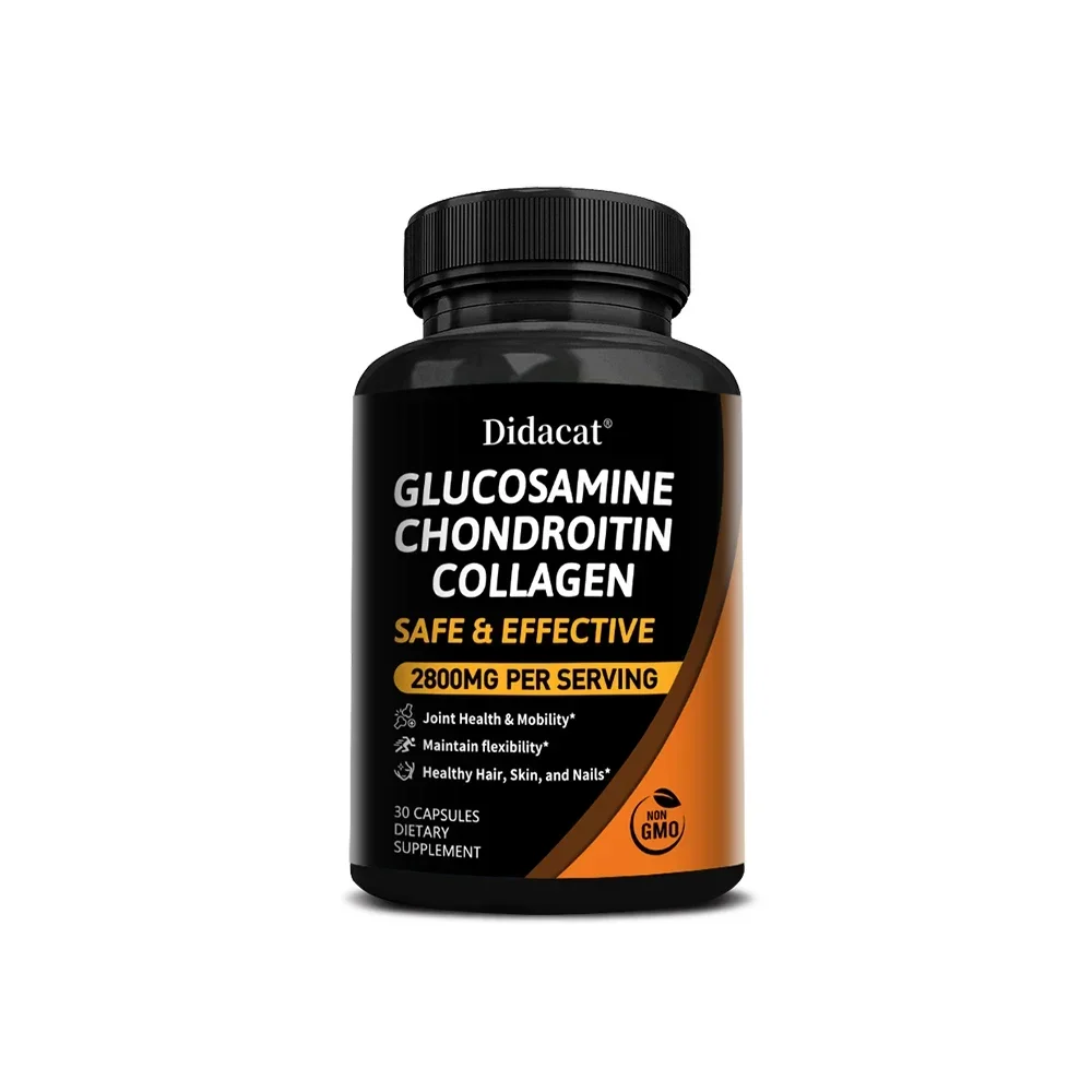 グルコサミン コンドロイチン カプセル - MSM 含有 - 関節の健康と関節機能のサポート、骨と正常な軟骨の健康に