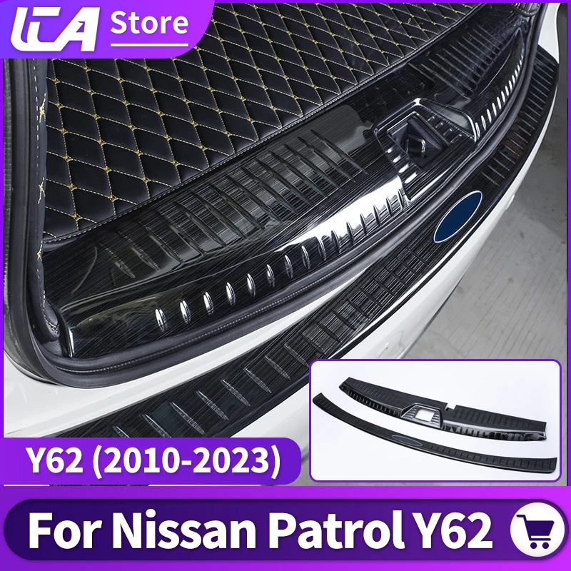 

2012-2022 For Nissan Patrol Y62 Rear Threshold Protection Plate Modification Tail Door Guard Board Decorative Accessories