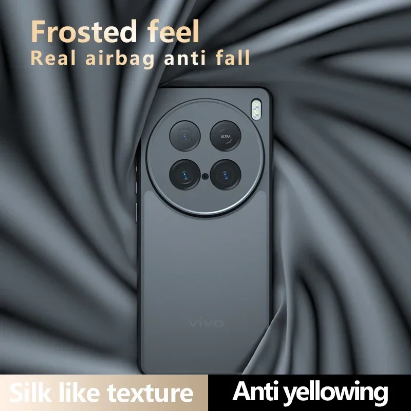 Shockproof Frosted Matte Anti-Fingerprint Transparent Phone Case