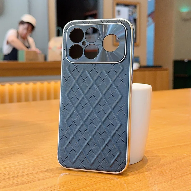 Prismatic Plain Leather Case with Slim Lens Protection