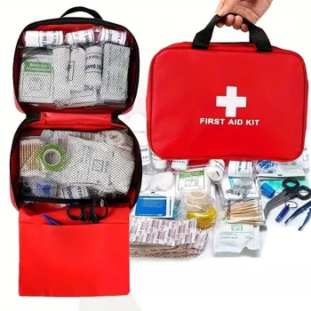 184pcs Portable First Aid Kit 1