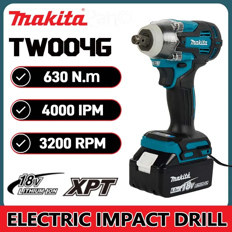 Makita TW004 charging impact wrench 40V electric wrench wind cannon brushless lithium high torque electric tool 5