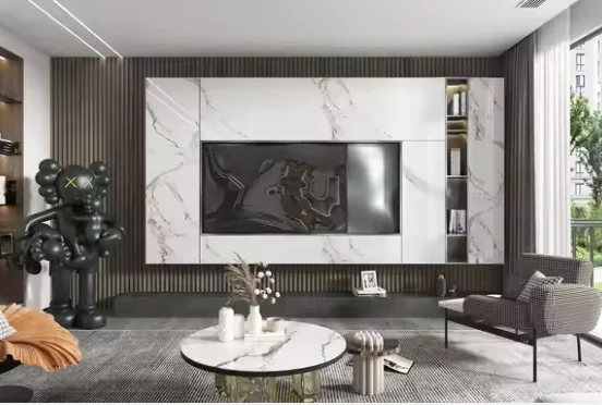 Fashion Living Room Furniture Wooden Wall Simple Design Tv Cabinet Modern Tv Cabinet Long
