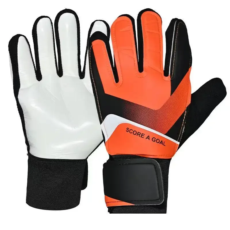 thumbnail image 1 of par de guantes de portero de fútbol para adultos y niños, anticolisión, de látex PU, protección de manos para portero, accesorio de entrenamiento de fútbol, 1 of 5