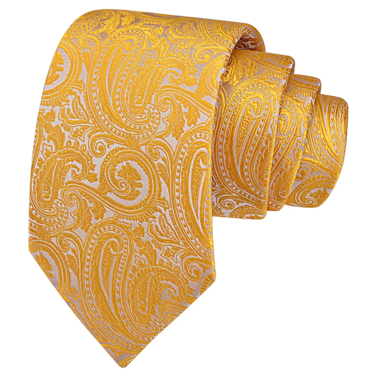 RBOCOTT New Classic Silk Paisley Tie 8cm Pattern Necktie Men's Red Blue Black Office Wedding Party Gift Tie Accessories