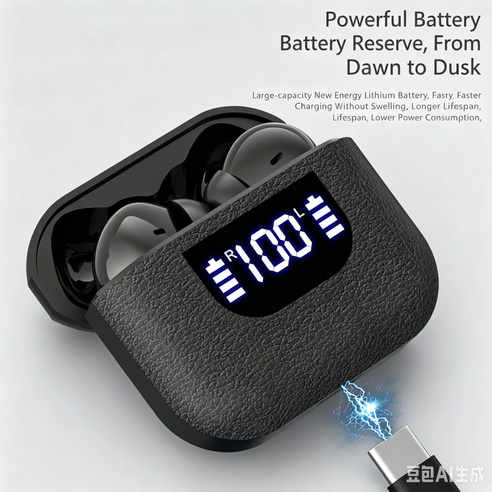 Advanced Wireless Earbuds with LED Power Display and HiFi Stereo Sound