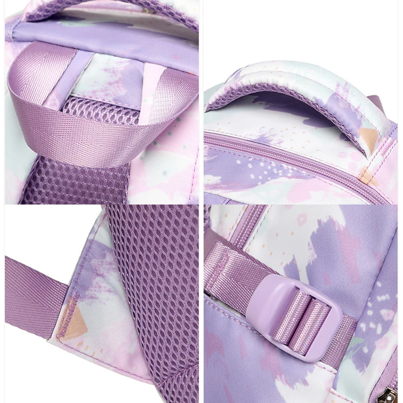 School Bag for Girls 3 Pcs/Set Waterproof Children's Backpack School Pencil Cases Lunchbox Aesthetic Backpacks Bookbag 5