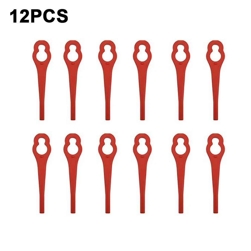 12 Pz Tagliaerba Lame Di Plastica Per Ferrex Aldi Far 20-1 97699 2002706 Fe220 Accessori Tosaerba