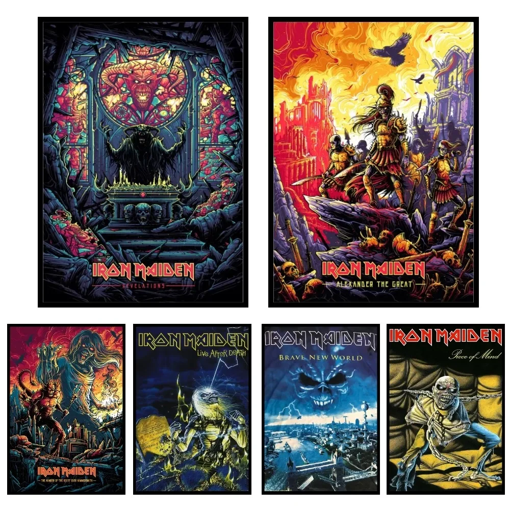 G-Great Images Iron - Maiden Killer Rolled Poster Paper Print Home Bedroom Ingresso Bar Ristorante Cafe Art Painting Decoration
