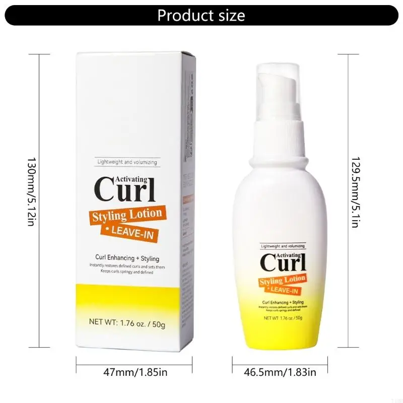50g Activating Styling Elastic Serum for Woman Natural Styling Hair Serum T4MB