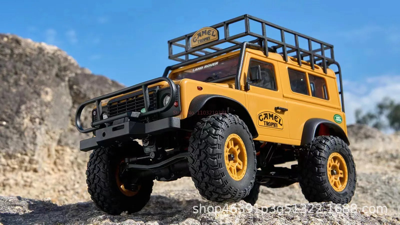Fms Fcx24m 1:24 Camel Cup Simulation Defender 90/110 First Generation Range Rover Discovery Climbing Off Road Vehicle Gift 5