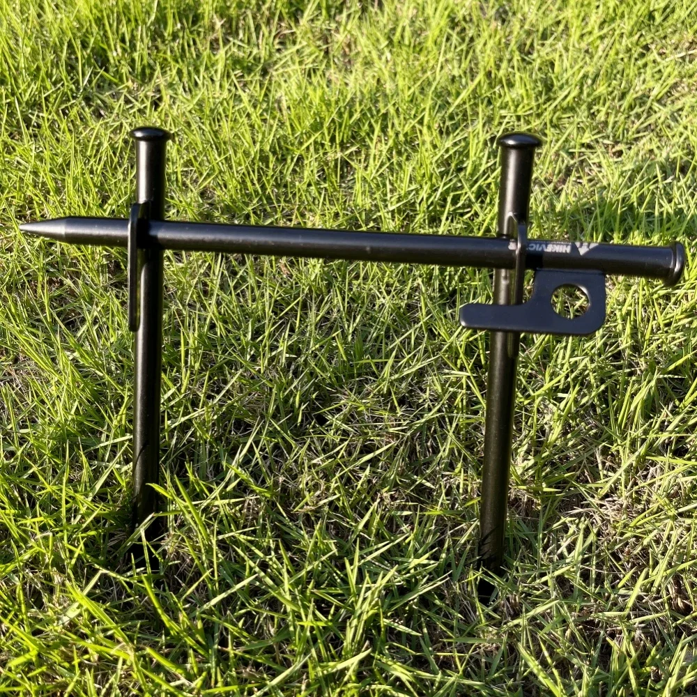 Tent Pegs Hikevictor 4Pcs/8 Inch Outdoor Heavy Duty Steel Stakes for Camping Canopy Awning Camping Ground