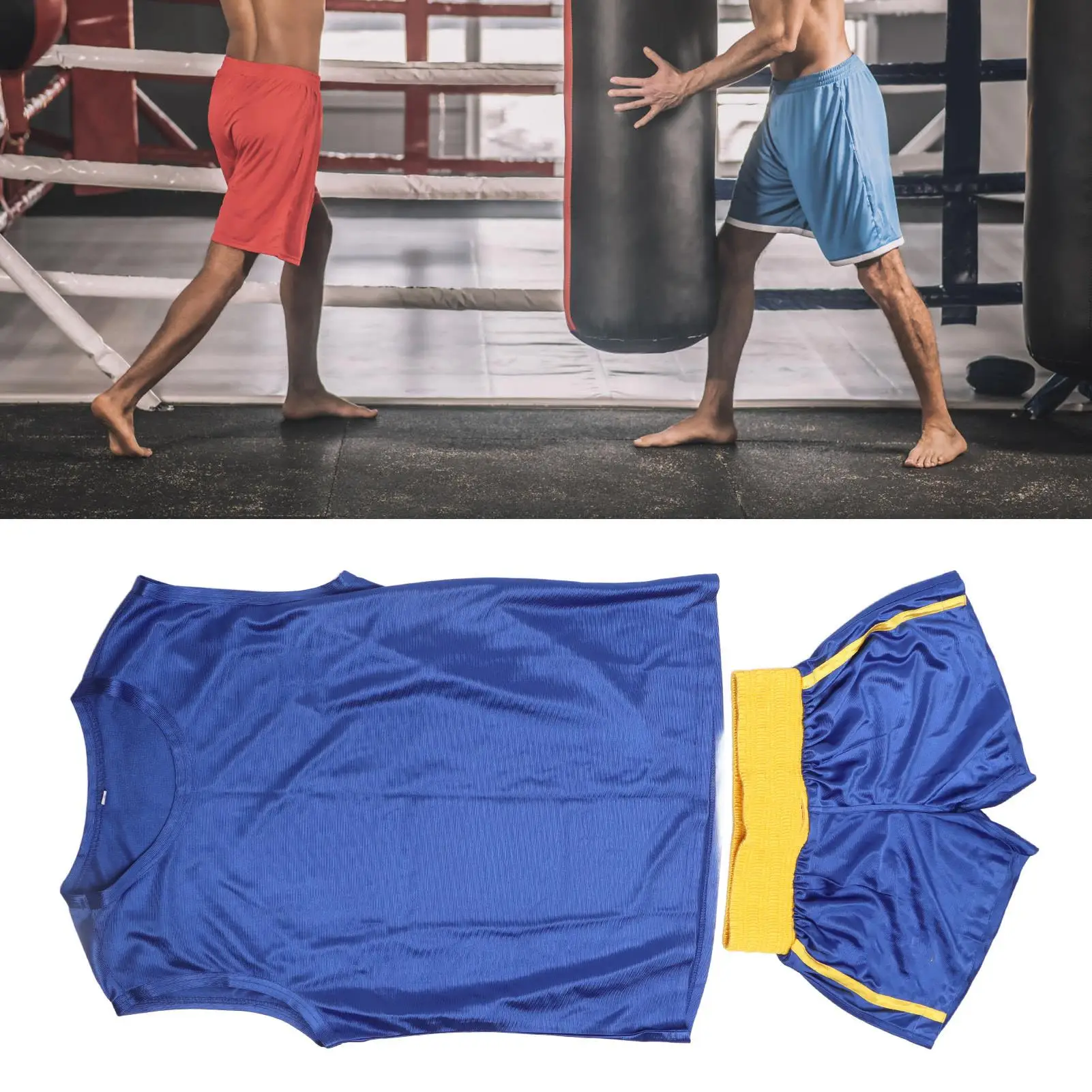 Children Muay Thai Training Suit with Elastic Waist for Kids Boxing Uniform Comfortable for sports Attire