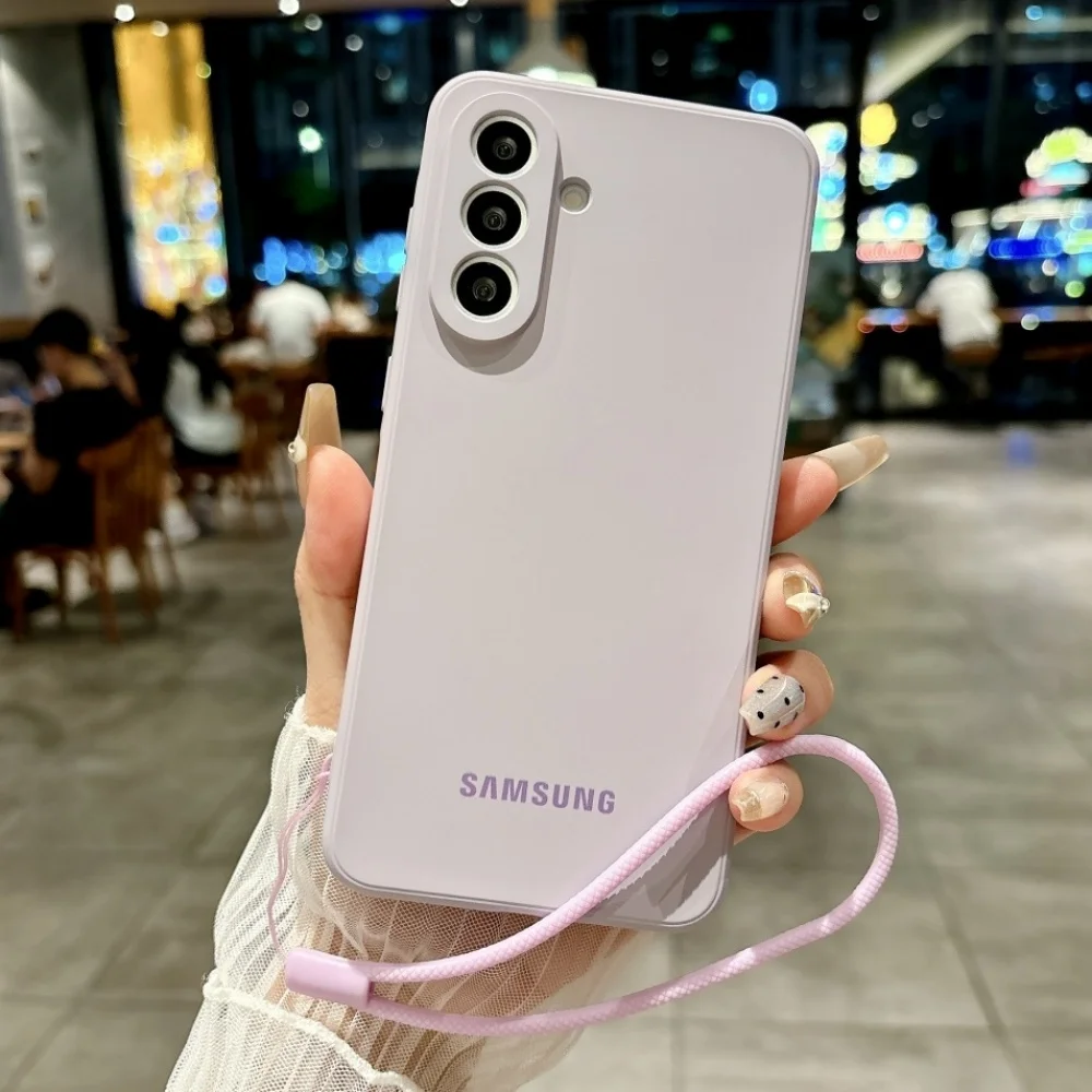 Elegant Shockproof Liquid Silicone Phone Case - Compatible with Samsung Galaxy 5G Models