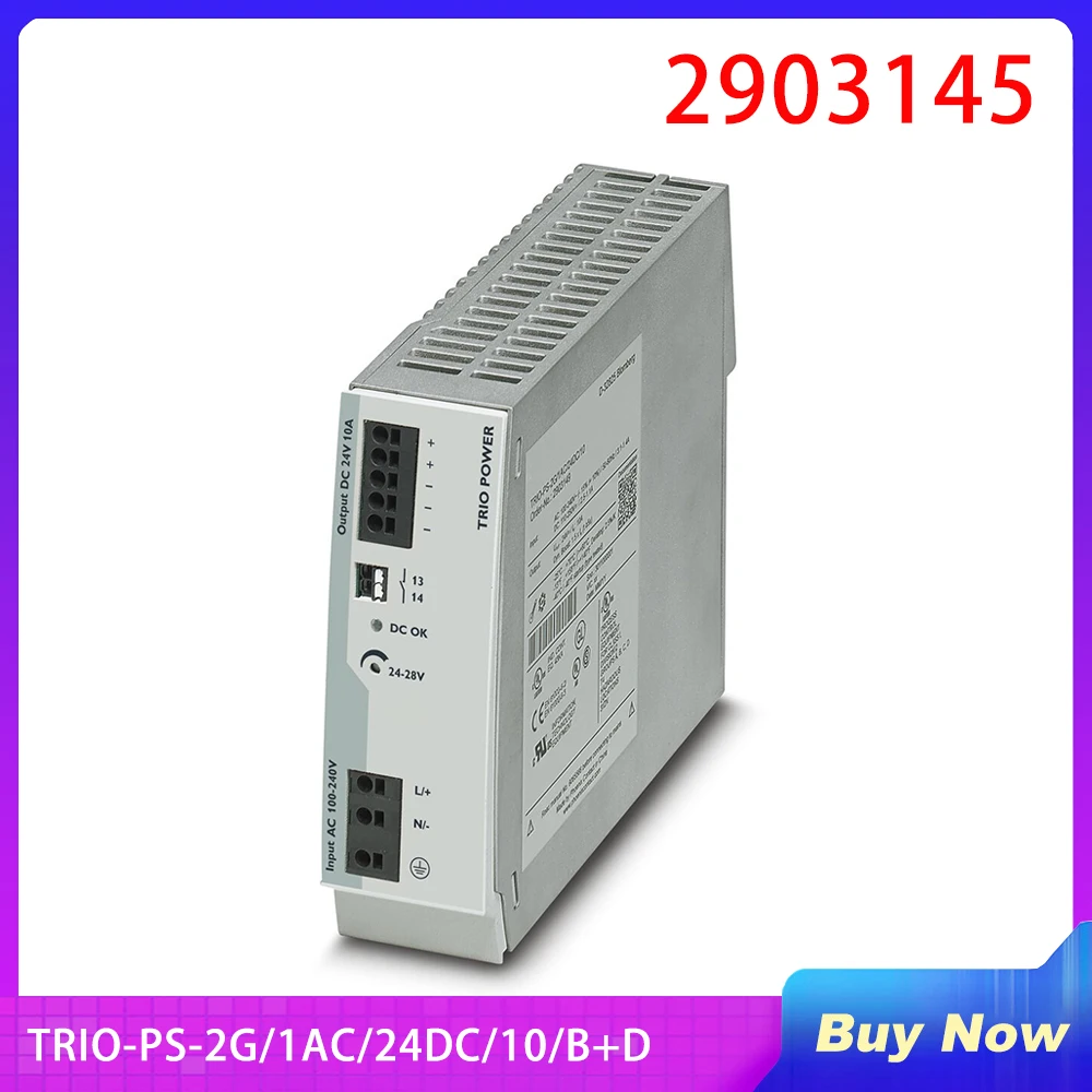 

For Phoenix Power Supply TRIO-PS-2G/1AC/24DC/10/B+D 2903145