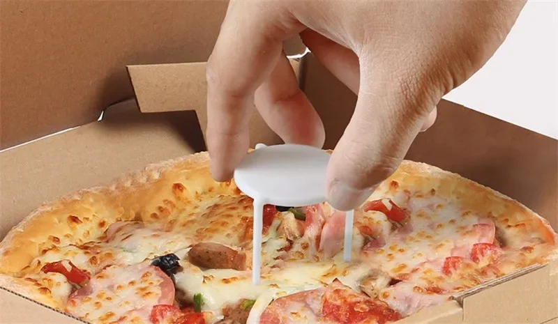 Disposable food grade hard plastic Pizza Box Holder Saver Tripod Box Steady Support pizza shelves rack cocina pizza saver stands
