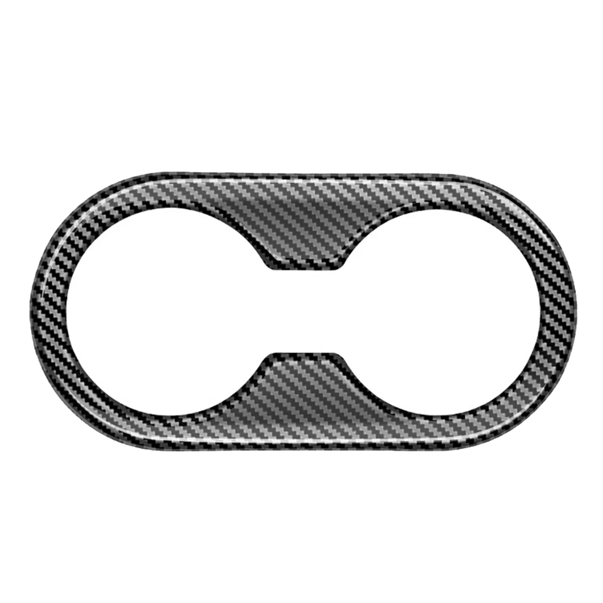 

Автомобильная задняя центральная консоль из углеродного волокна, флейта, отделка, автомобильные аксессуары для Mazda рамка держателя стакана воды 2022 2023 RHD