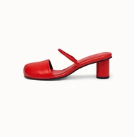Summer Cover Toe Women Mules Slippers Elegant Slip On Singbacks Slides Ladies Outdoor Street Style Sandalias