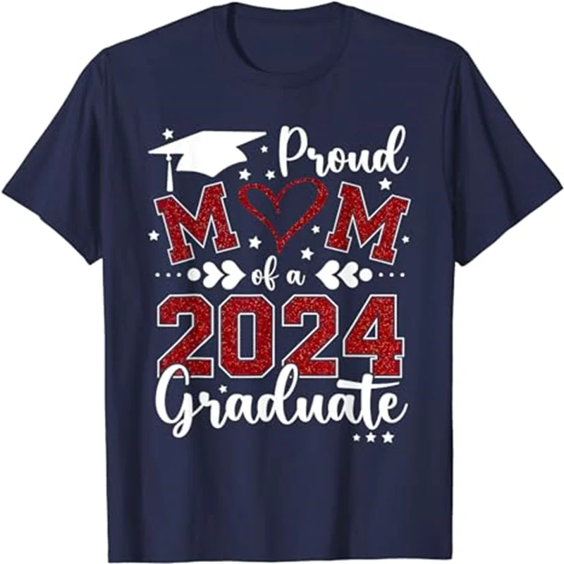 

ГОРДАЯ МАМА Of A Class Of 2024 Graduate 2024 Senior Mom 2024 футболка