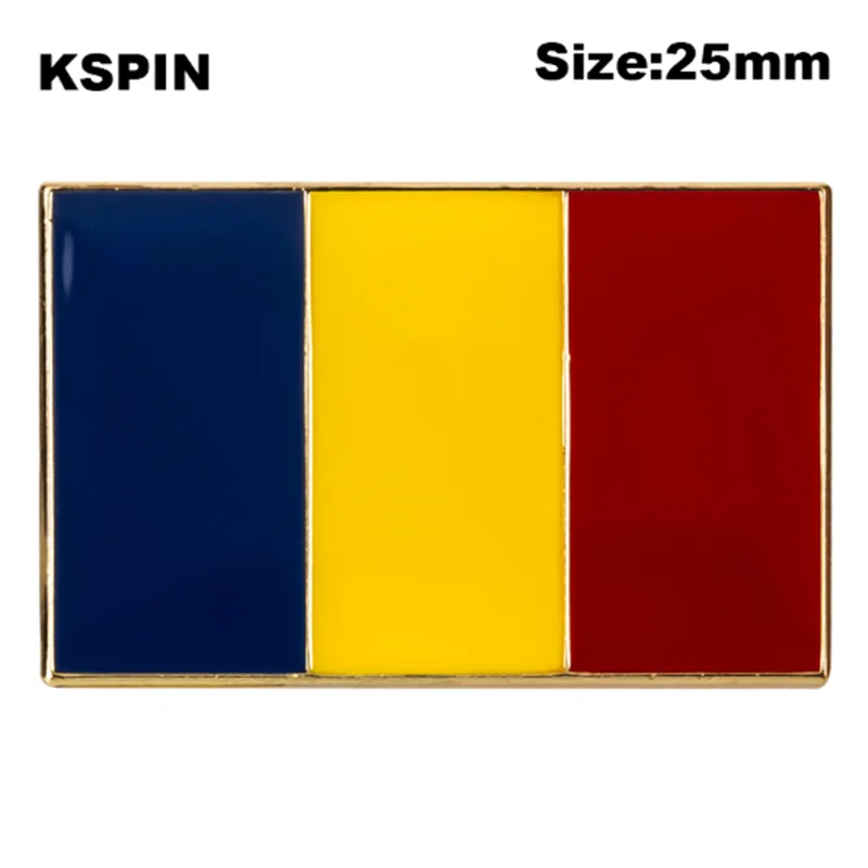 

Romania Badge Symbol Pin Metal Badges Decorative Brooch Pins for Clothes Brooch Jewelry XY0593-4