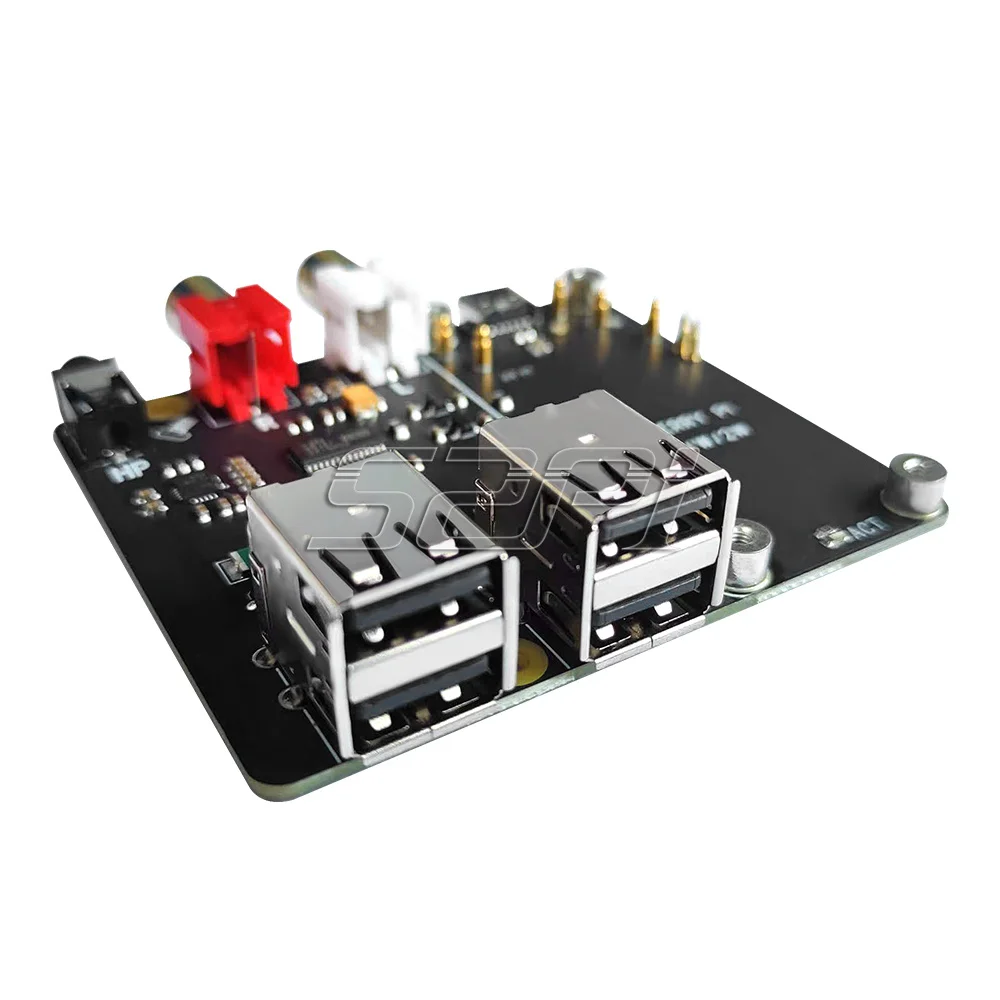 Fidelidade Chapéu Dac Cartão de Áudio & Hub Usb para Raspberry pi Zero 2w Zero w 52pi X302 Alta - Imagem 4