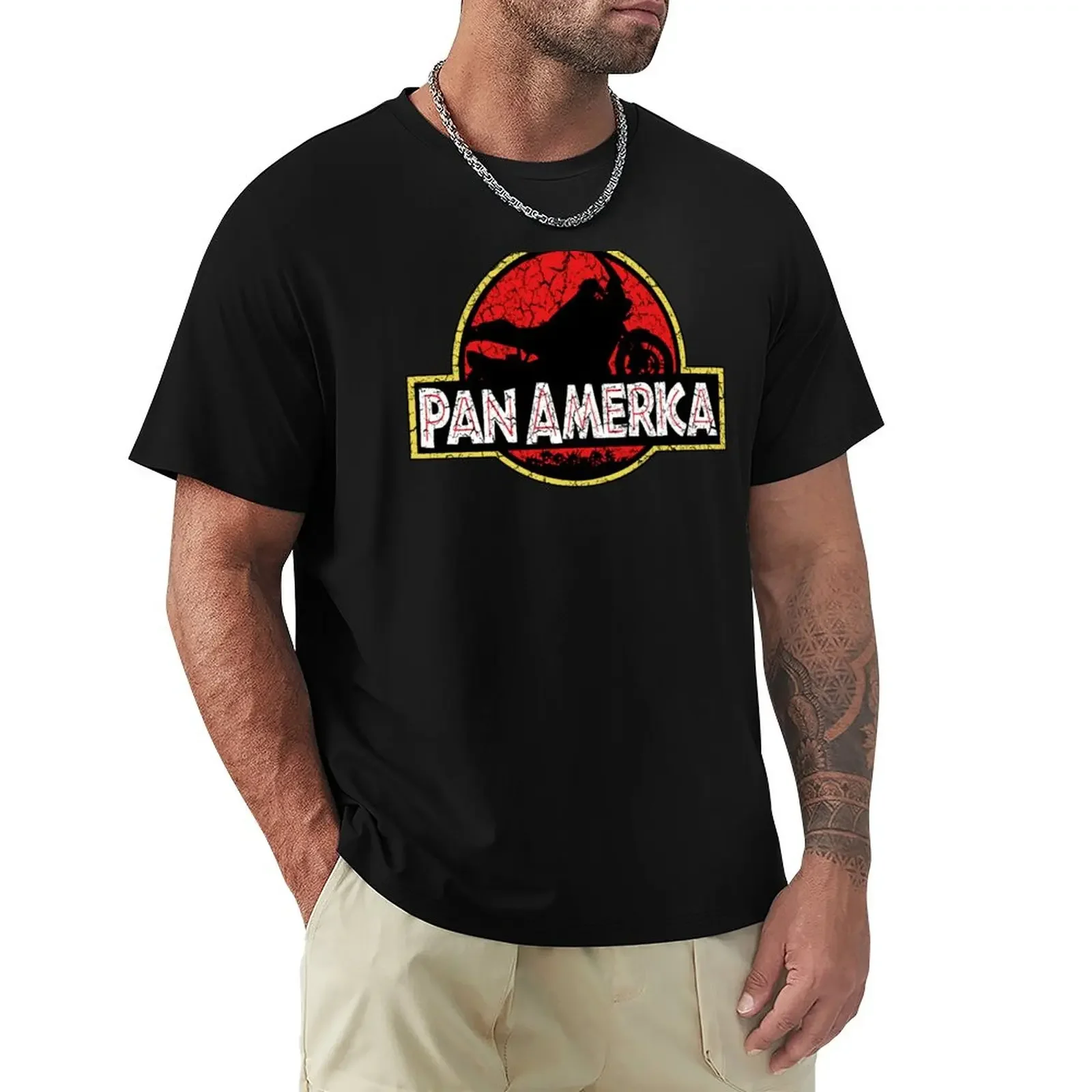 

Pan America Moto-Park Creta Logo T-Shirt funny t shirts heavyweight t shirts plain t-shirt hippie clothes mens t shirt