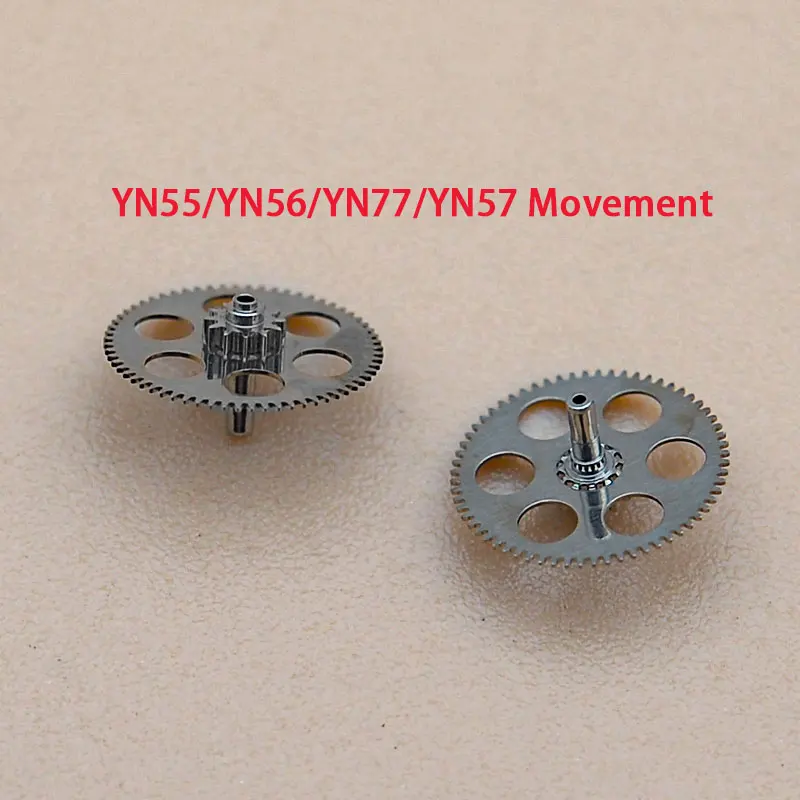 2PCS YN55 YN56 YN77 YN57 Movement Movt Automatic Fork and Automatic Wheel Fit Oriental Double Lion Watch Repair Spare Parts