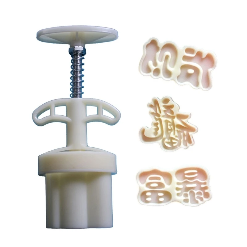 

Пресс-форма для изготовления 3D-персонажей Mooncake, ручное давление, штампы для печенья MoonCake Maker