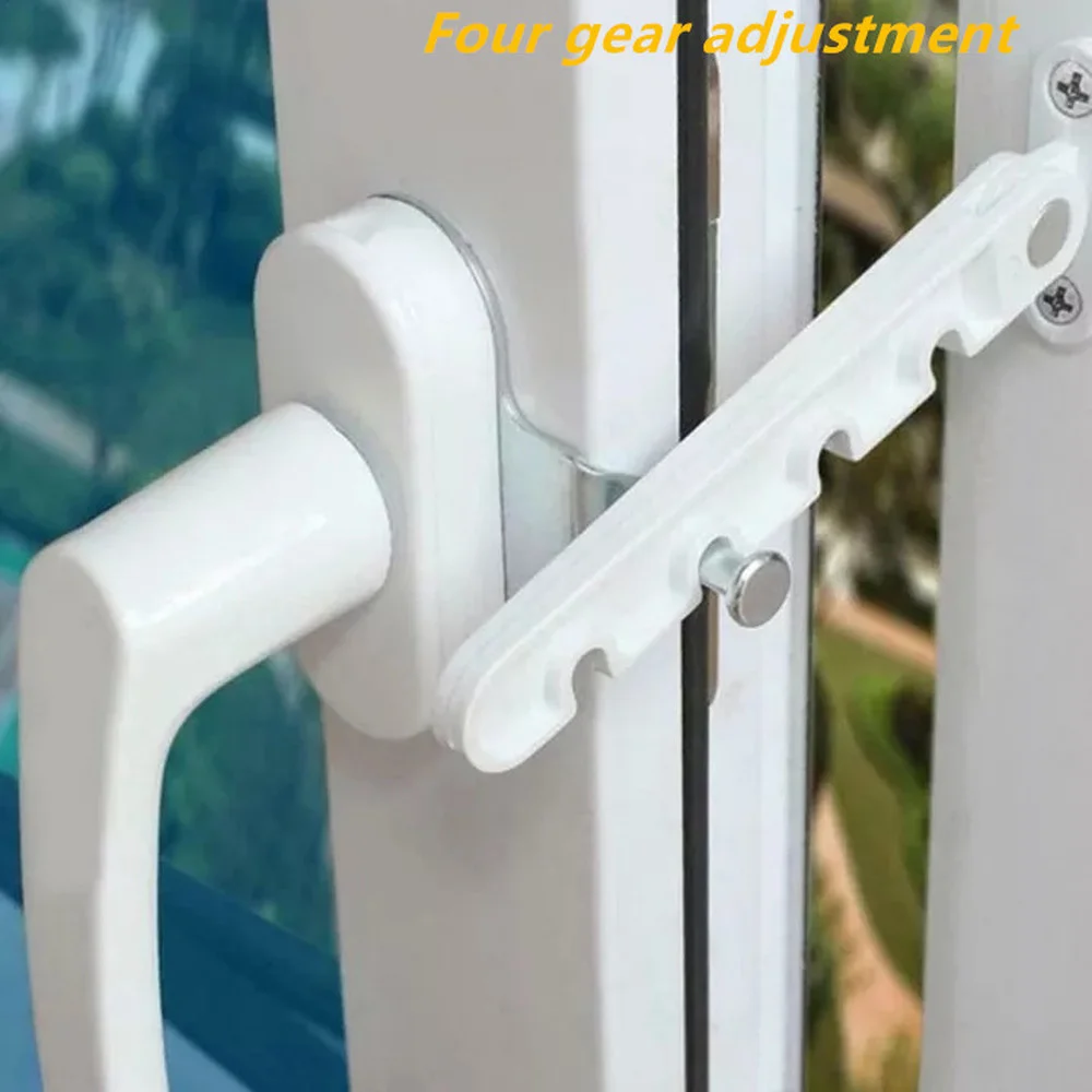 Adjustable Window Limiter Plastic Steel Latch Wind Brace Stay Position Stopper Window Anti-theft Lock Child Safety Protection window stopper window lock