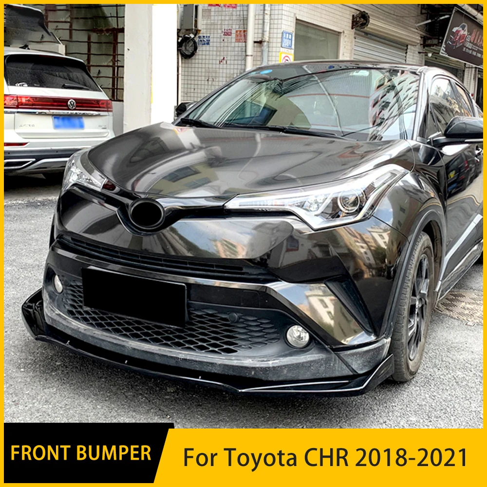 For-Toyota-CHR-Accessories-3Pcs-Car-Front-Bumper-Split-Lip-Body-Kit ...