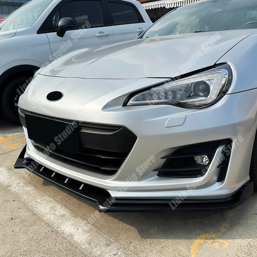스바루 BRZ 2017 2018 2019 2020 프론트 범퍼 립 스포일러 스플리터 디퓨저 ABS 글로스 블랙 가드 보호 바디 키트 튜닝