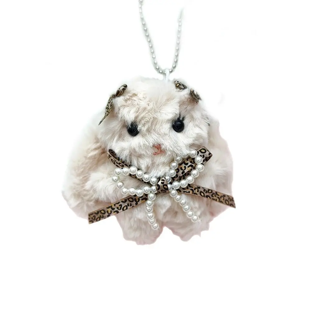 Cute Cartoon Rabbit Plush Doll Key Chain Bowknot Lolita Plush Key Ring Stuffed Key Holder