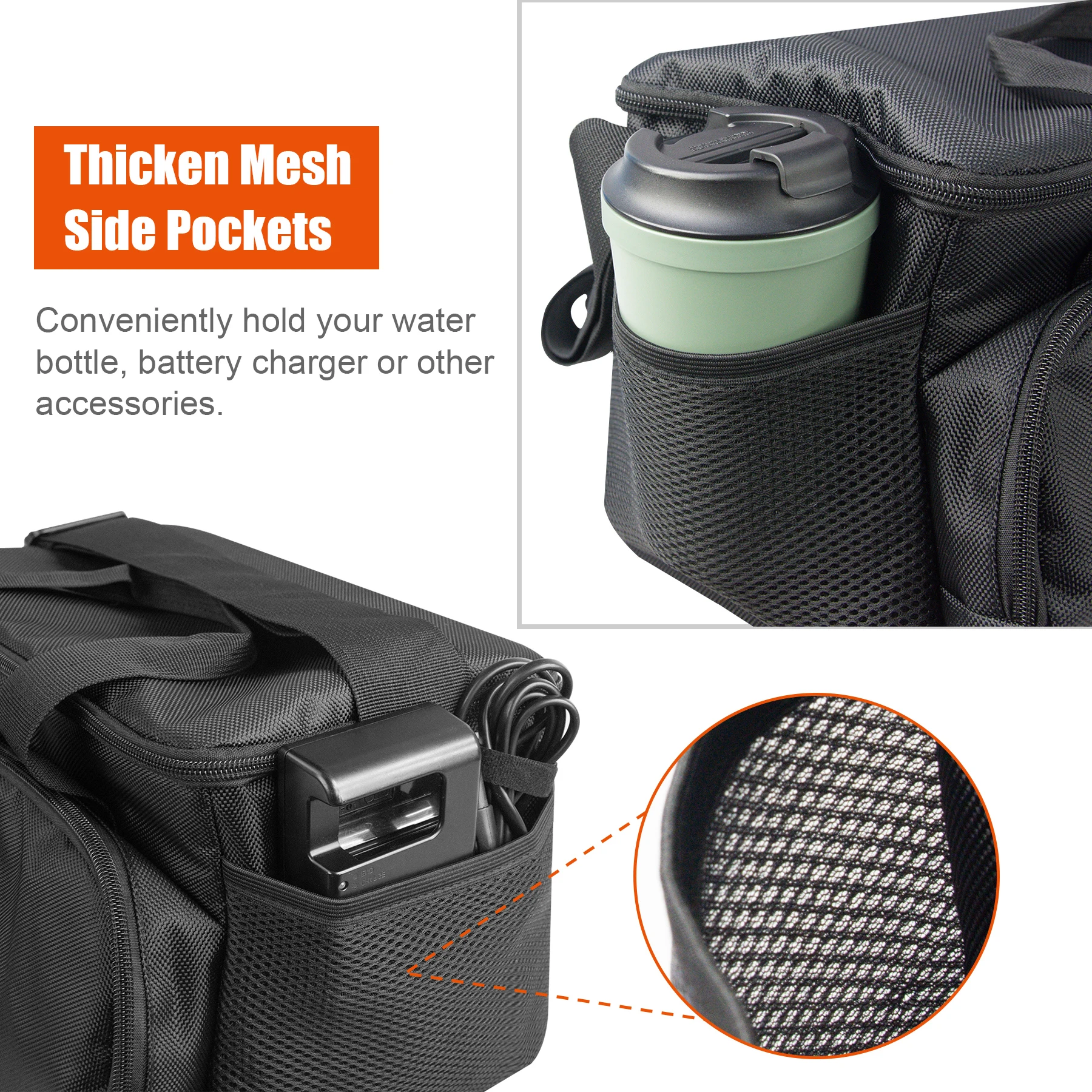 Fosoto Multi-funcional Grande Capacidade Fotografia Bolsa da Câmera à Prova Dslr Água Ombros Mochila Dslr Bolsa para Canon Nikon Sony Pentax - Image 3