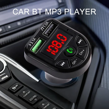 Car 5.3 FM Transmitter Bluetooth Player MP3 Fast Charging Dual USB Interface for Vehicle Portable Handsfree Call Easy to Use 1