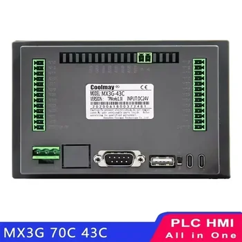 Coolmay PLC HMI MX3G 70C 40C 50C C40 All in One Ethernet integrata compatibile FX3G/FX3U/FX3S Supporto MODBUS RS485 GX Works2 1