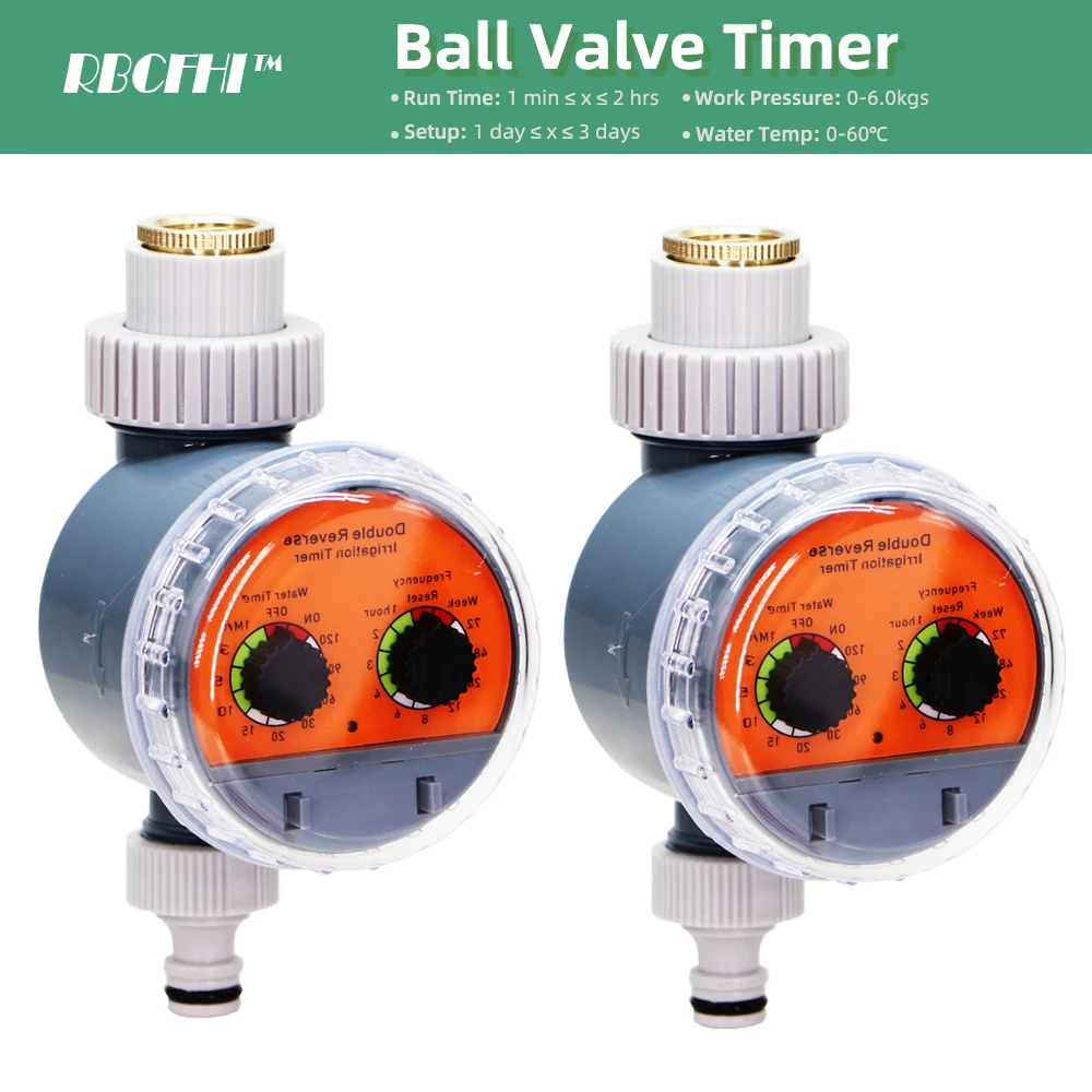 Garden Ball Valve Water Timer Automatic Electronic Controller Home Outdoor Waterproof Drip Watering System Switch Greenhouse