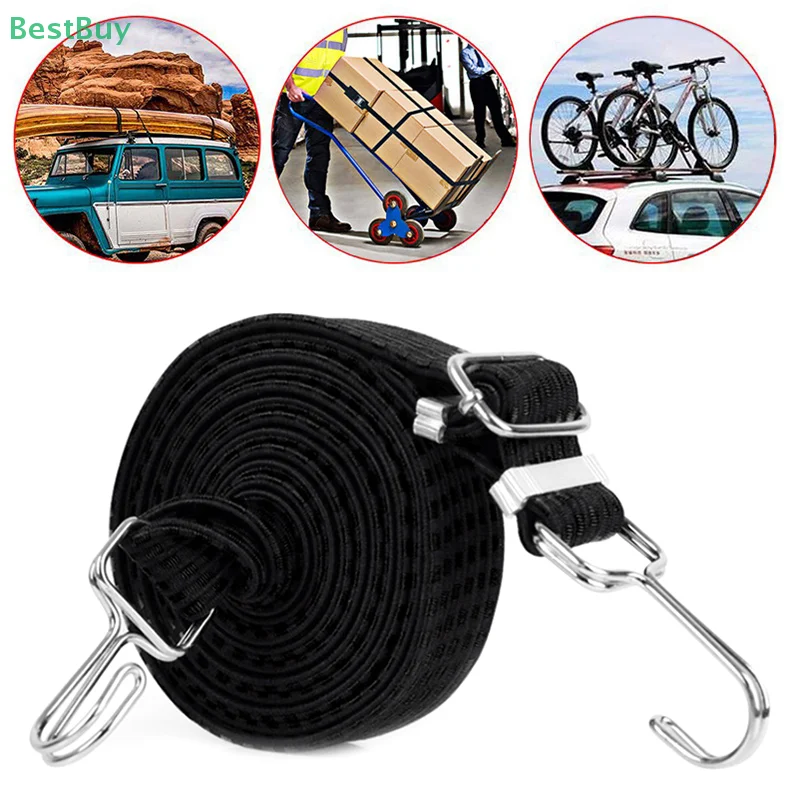 Motorcycle Luggage Rope Mountain Bike Elastic Straps Cord Hooks Strong Elasticity Convenient To Carry Outdoor Tensioning Belts