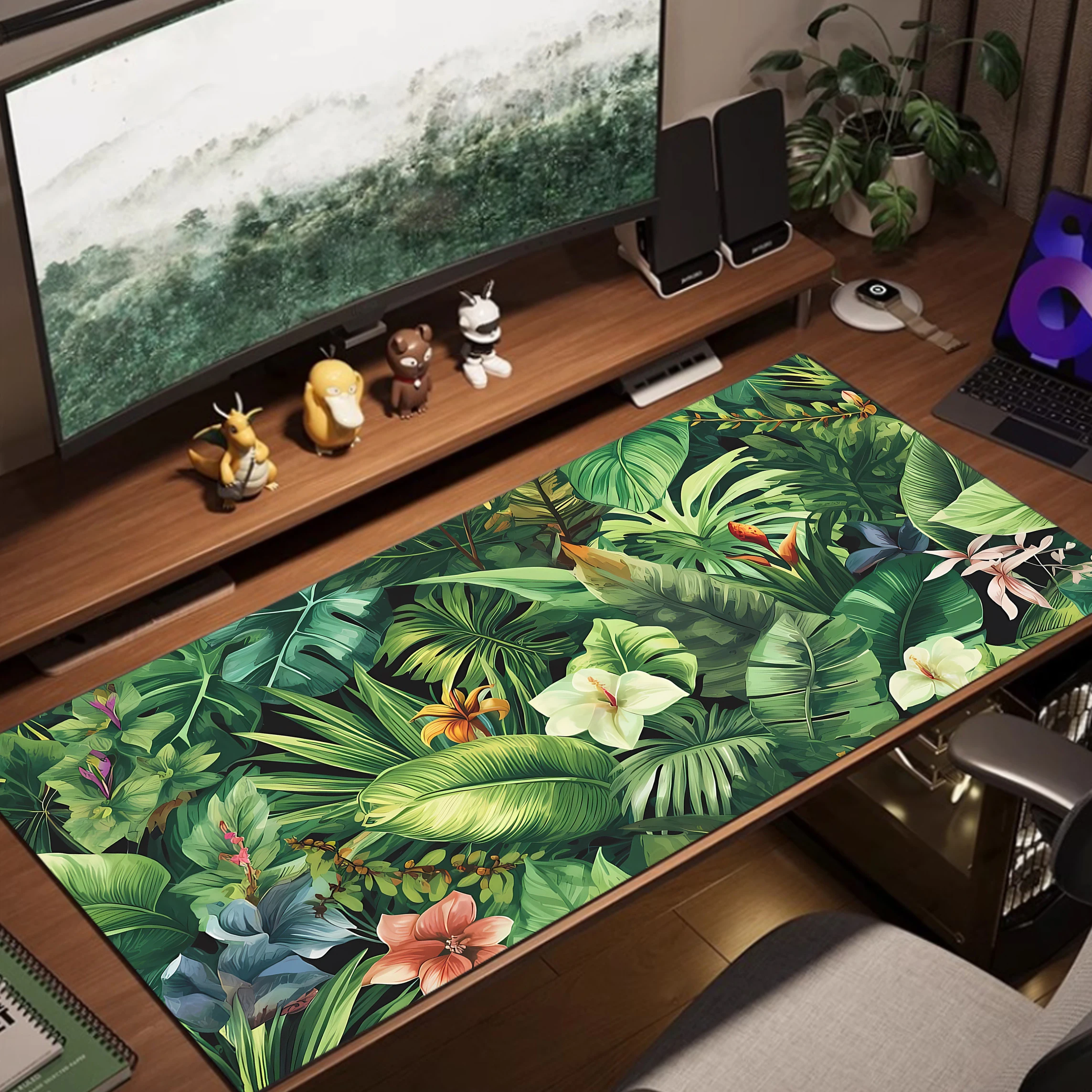 لوحة ماوس للنباتات الخضراء لوحة ماوس ألعاب كبيرة X...