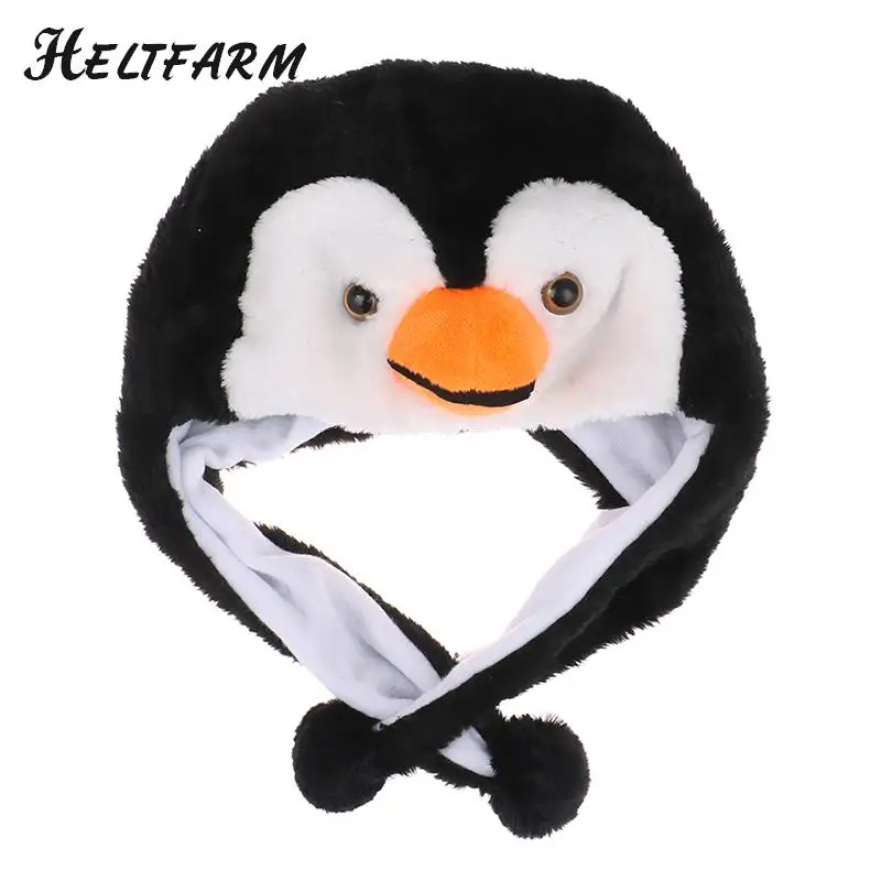 Winter Hat 1PC Cartoon Animal Penguin Mascot Plush Warm Cap Hat Warmer