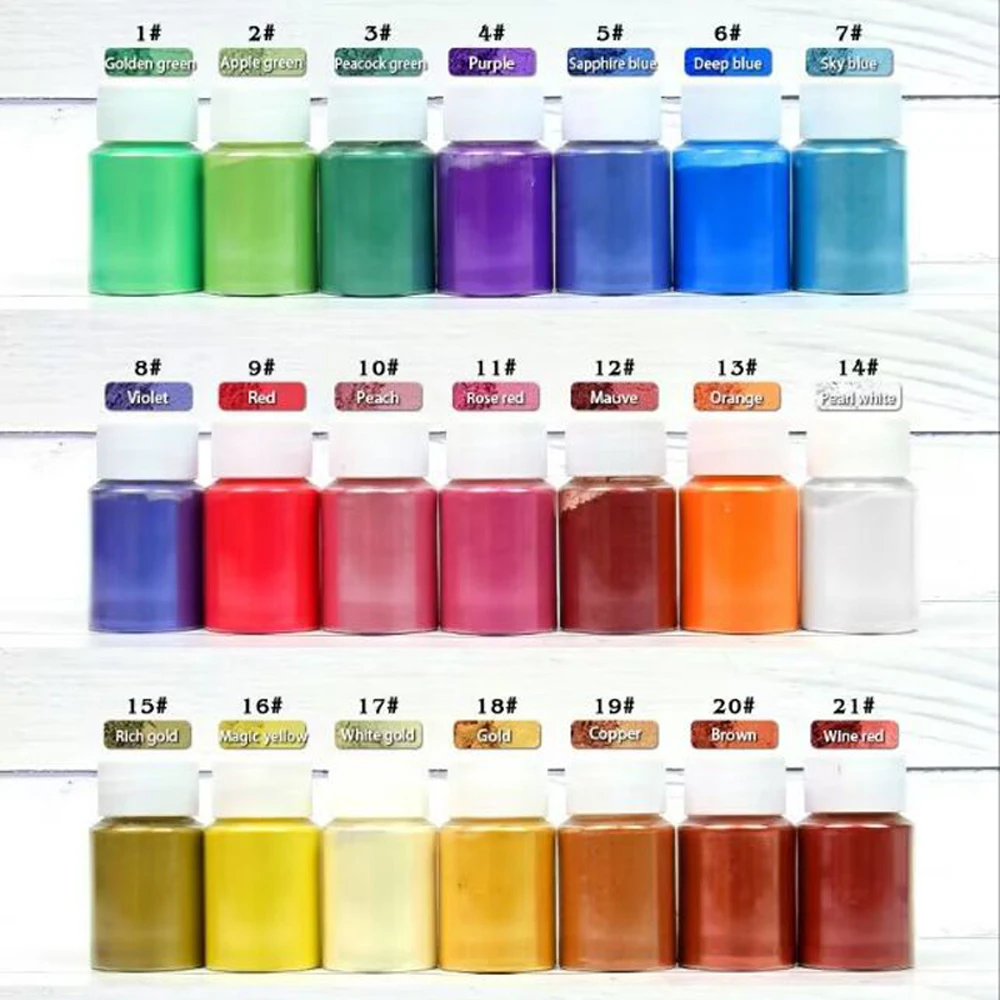 10g/Bottle Christmas Nail Art Mica Powder Neon Pearlescent Chrome Pigment Dust Iridescent Mirror Laser Party Nails Decor Powder