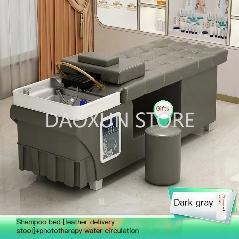 Head Spa Hair Washing Bed Massage Water Circulation Comfort Luxury Shampoo Chair Salon Silla Peluqueria Salon Furniture MQ50SC