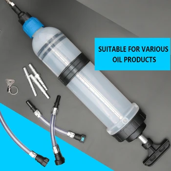 Fuel Air Pump Filling Syringe Transfer,Automotive Fuel Extraction Hand Pump Dispenser Universal Car Oil Fluid Extractor 1