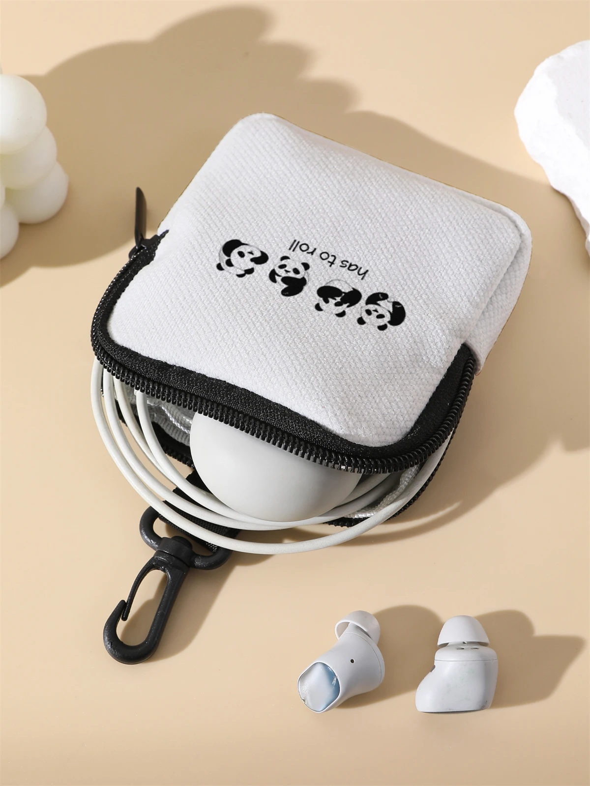 One panda patterned large capacity coin wallet, digital printed coin wallet, and storage bag are ideal choices for gifs