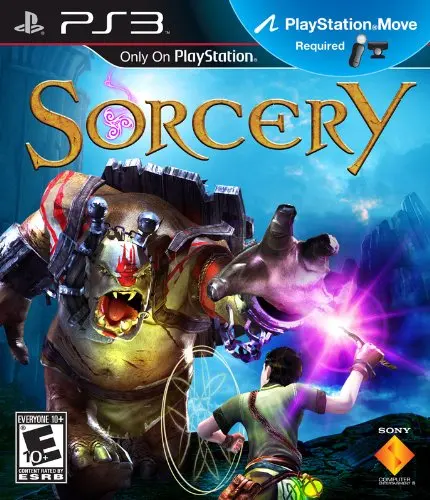 Sorcery PS3 بلاي ستيشن 3 القرص نسخة لعبة فيديو تحكم محطة الألعاب وحدة التحكم غمبد الأمر اللعب سوبر