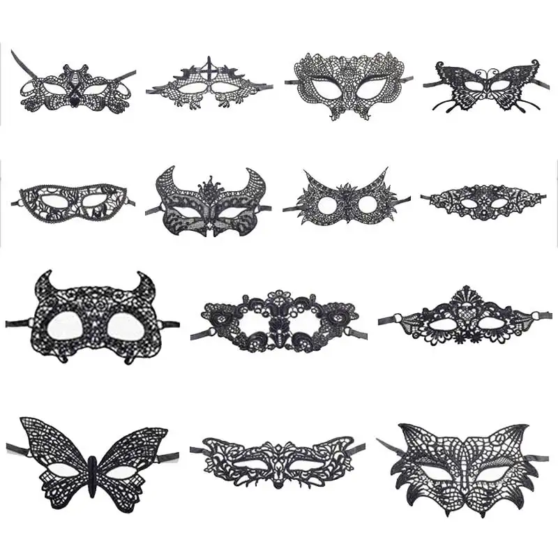 Elegant Lace Masquerade Eye Mask for Women - Perfect for Halloween, Parties, and Carnivals